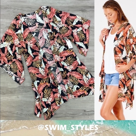 ☀️RIP CURL☀️ NAMOTU KIMONO COVER UP - Picture 1 of 13